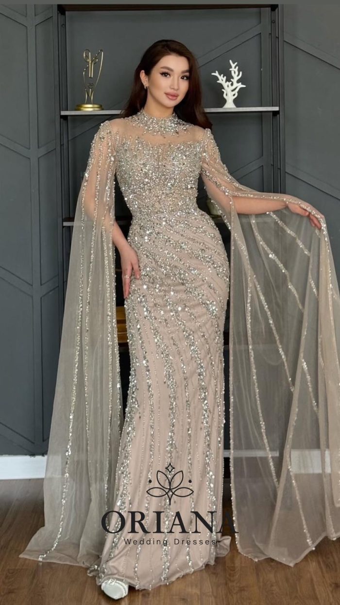 ⁦فستان شك خرز يدوي⁩ - الصورة ⁦2⁩